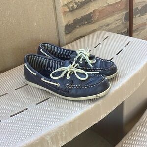 Women’s Navy Boat Shoes